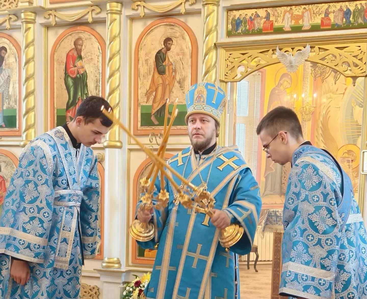 БОГОСЛУЖЕНИЕ В ВОЗНЕСЕНСКОМ ХРАМЕ С. АЙЛИНО